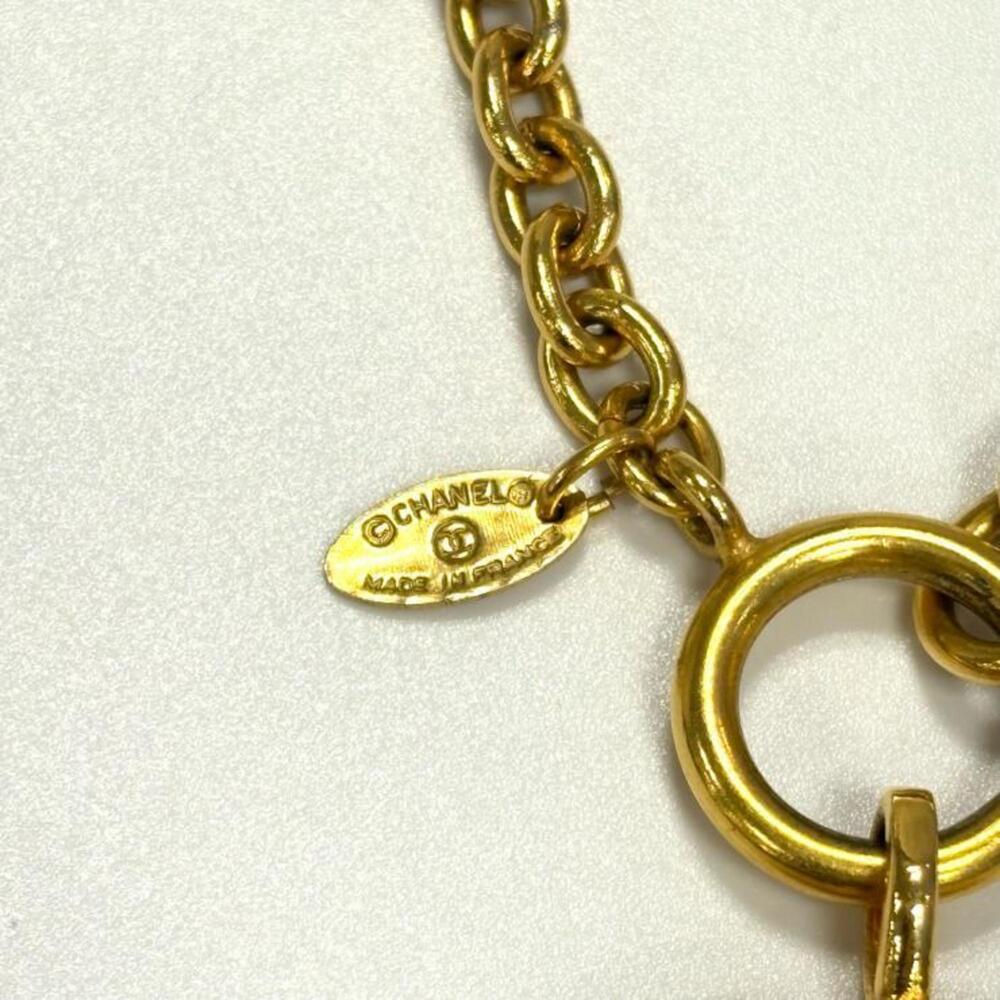 CHANEL Vintage Gold Logo Necklace - Picture 6 of 8